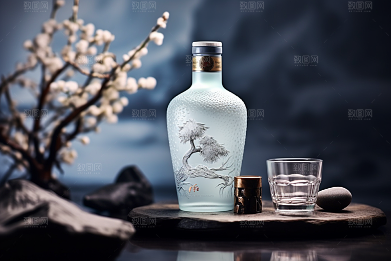 美酒酒具畅饮摄影图
