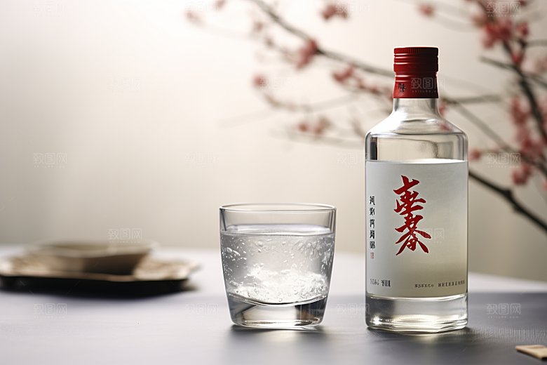 美酒酒杯品酒摄影图