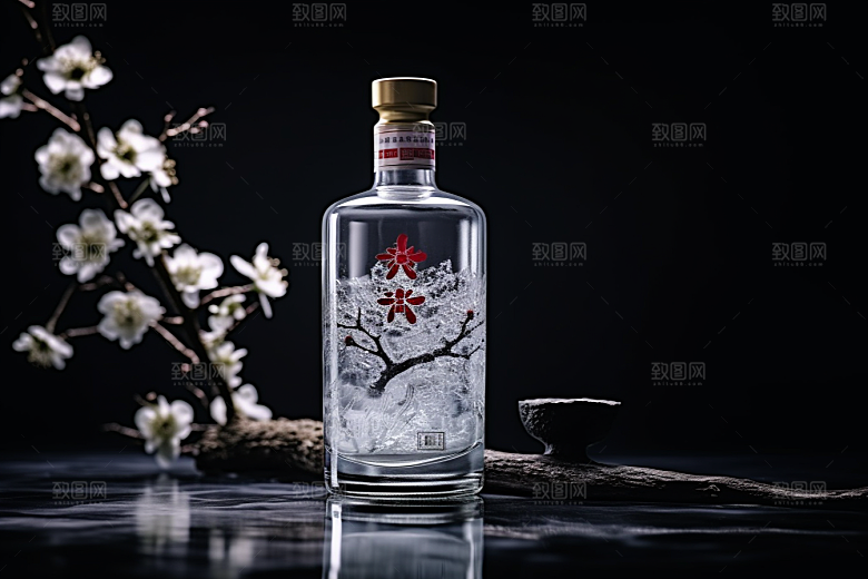 美酒饮品精致摄影图