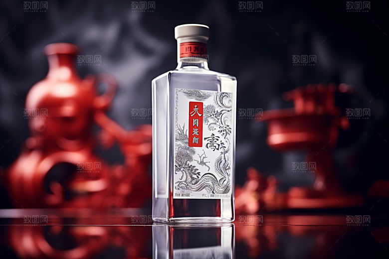 美酒精致品酒摄影图