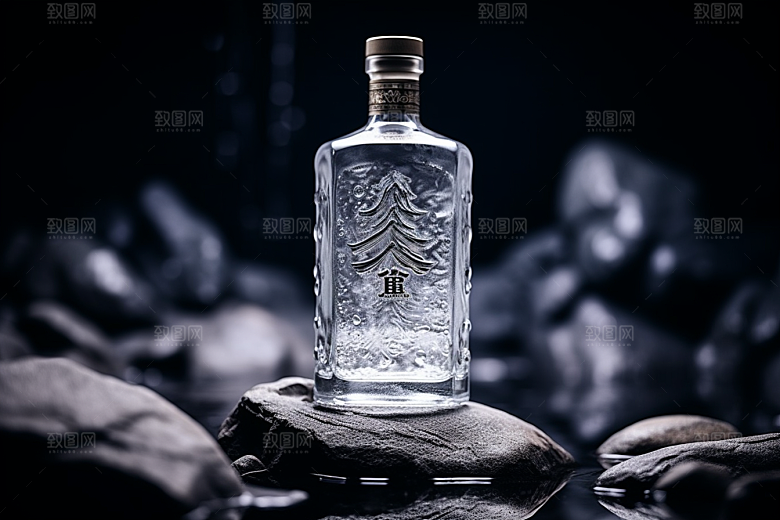 美酒精致酒具摄影图