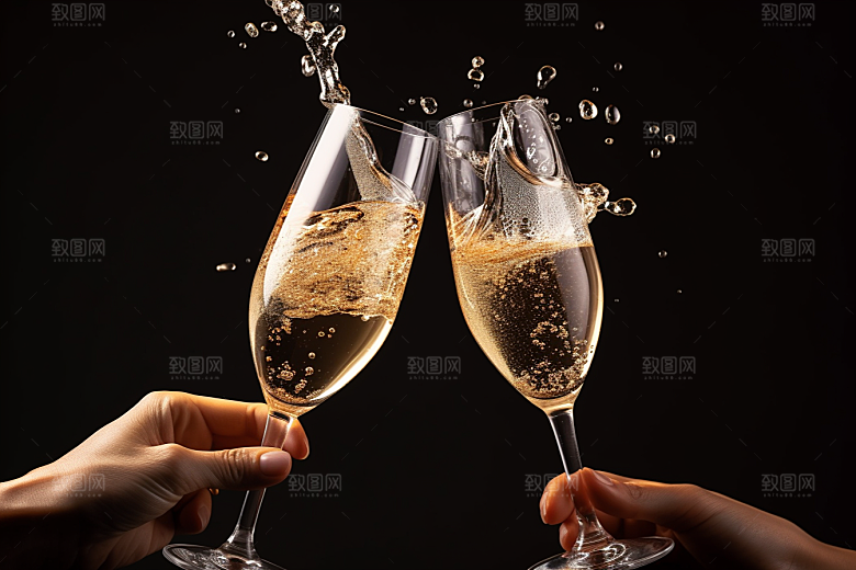 美酒酒器酒具摄影图