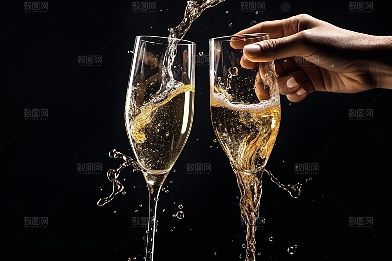 美酒酒瓶酒器摄影图