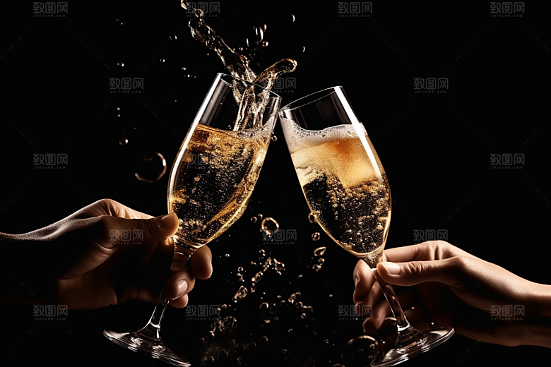 美酒高清品酒摄影图