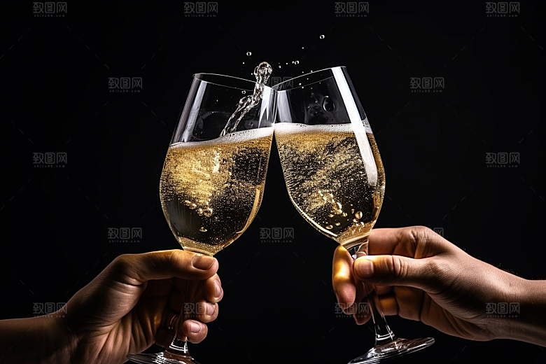 美酒品酒精致摄影图