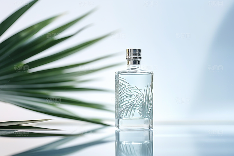 美酒酒器精致摄影图
