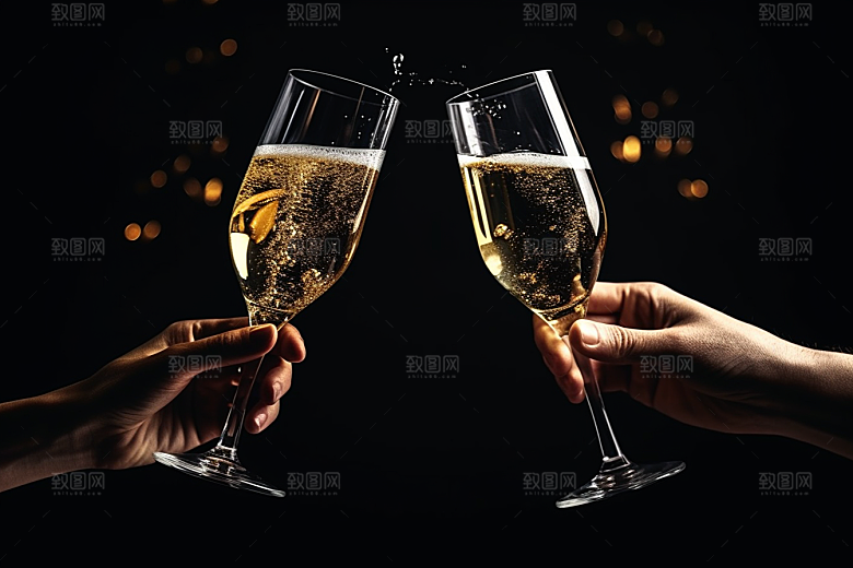 美酒饮品酒器摄影图