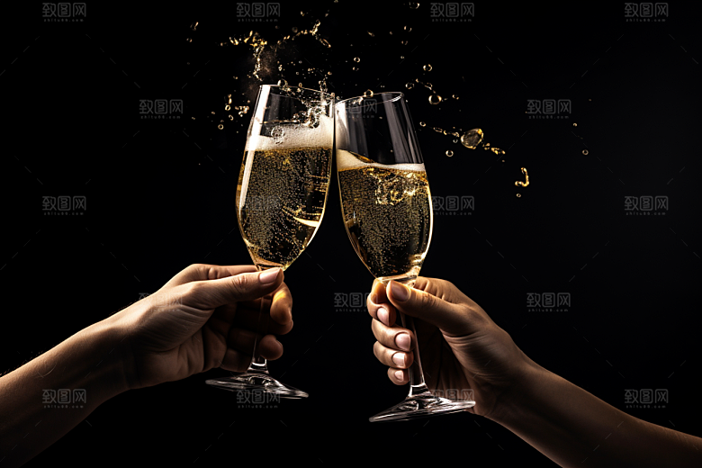 美酒高清酒具摄影图