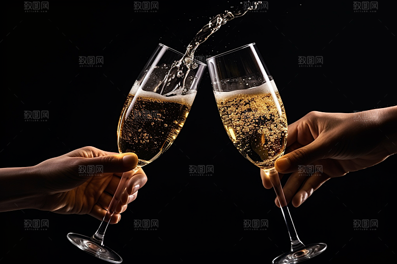 美酒高清酒杯摄影图