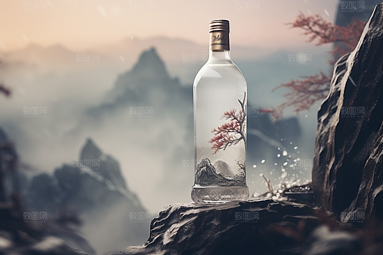 美酒酒具畅饮摄影图