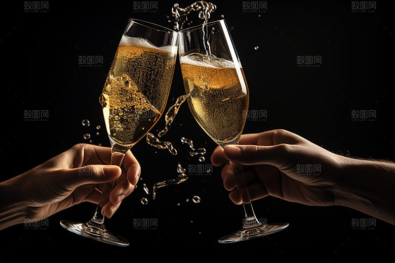 美酒高清酒杯摄影图