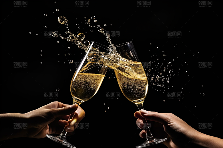 美酒酒瓶高清摄影图