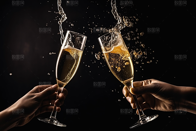 美酒高清酒杯摄影图