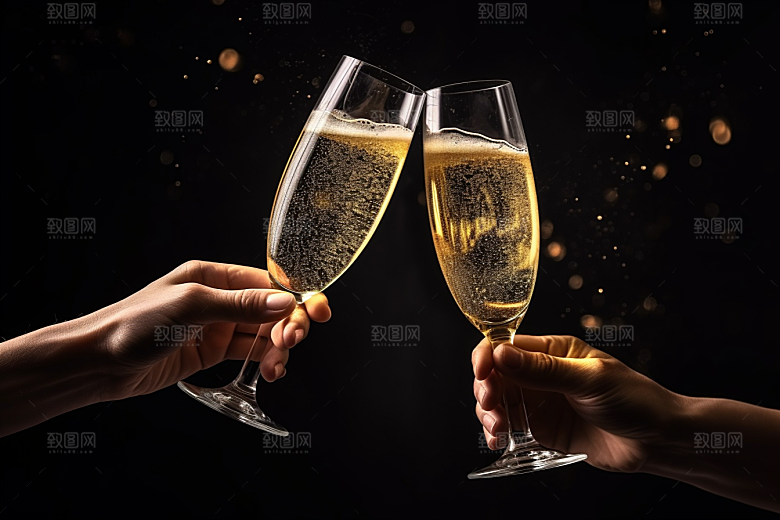 美酒酒器饮品摄影图