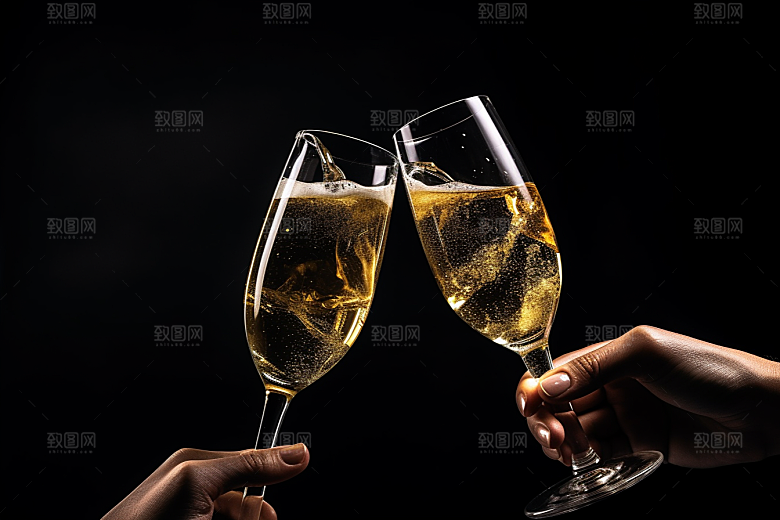 美酒畅饮品酒摄影图