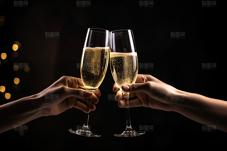 美酒酒器酒杯摄影图