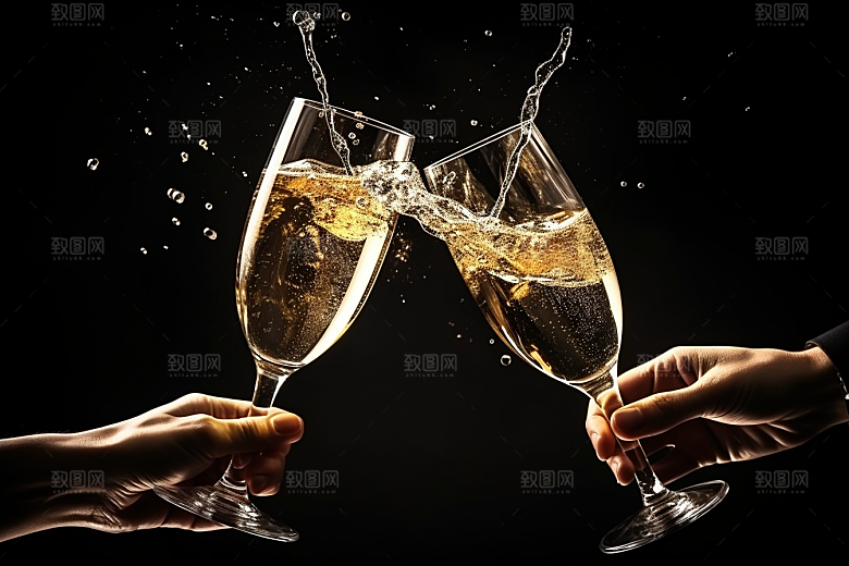 美酒品酒酒器摄影图