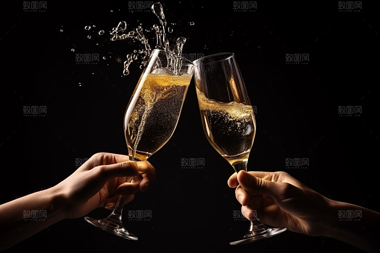 美酒畅饮品酒摄影图