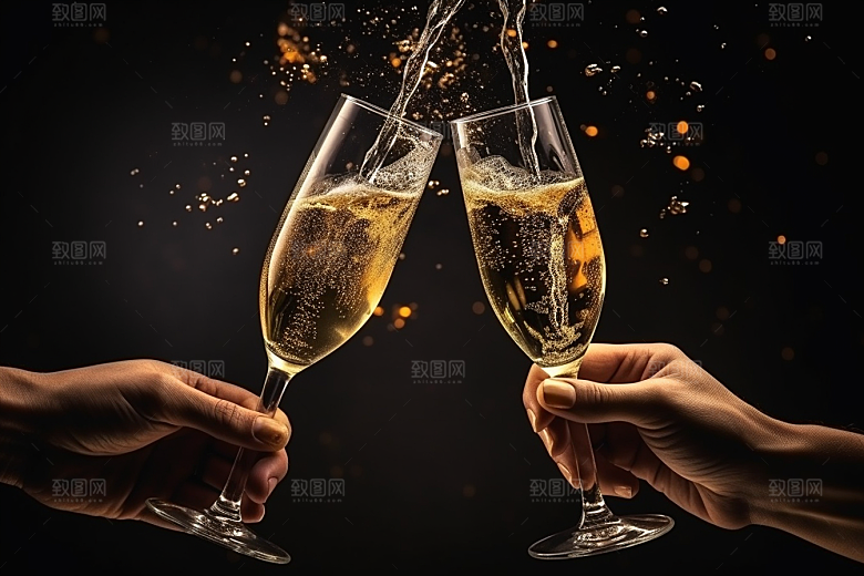 美酒酒具饮品摄影图