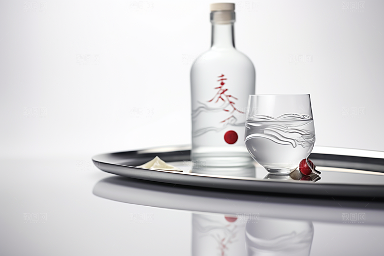 美酒酒杯高清摄影图