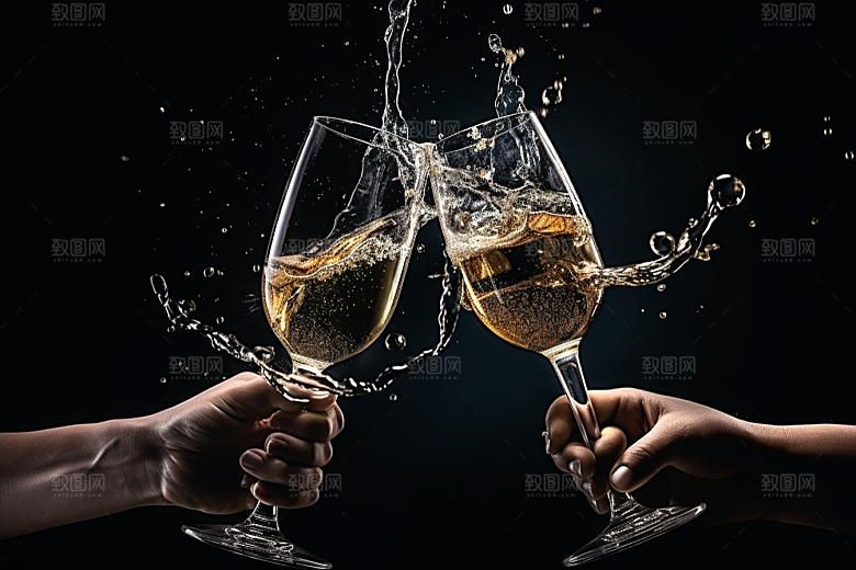 美酒高清品酒摄影图