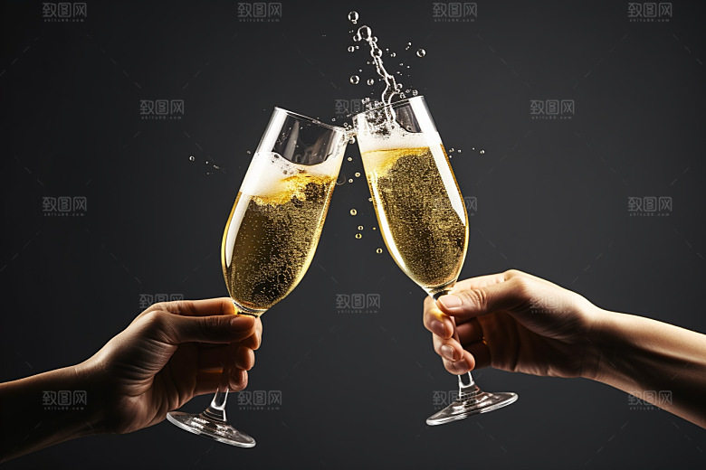 美酒酒瓶畅饮摄影图