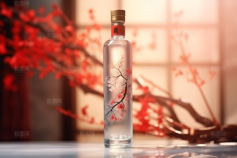 美酒畅饮酒具摄影图