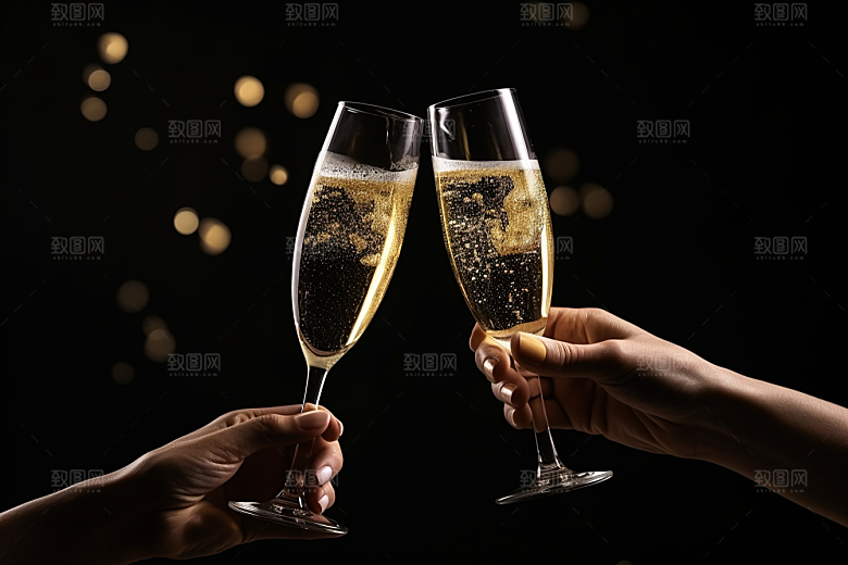 美酒酒器品酒摄影图