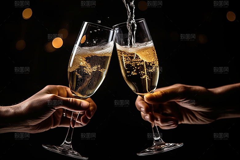 美酒畅饮品酒摄影图