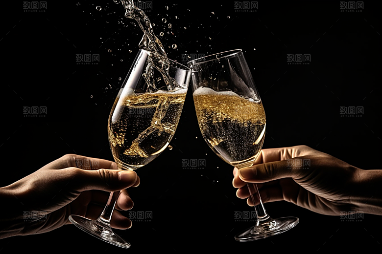 美酒品酒酒杯摄影图