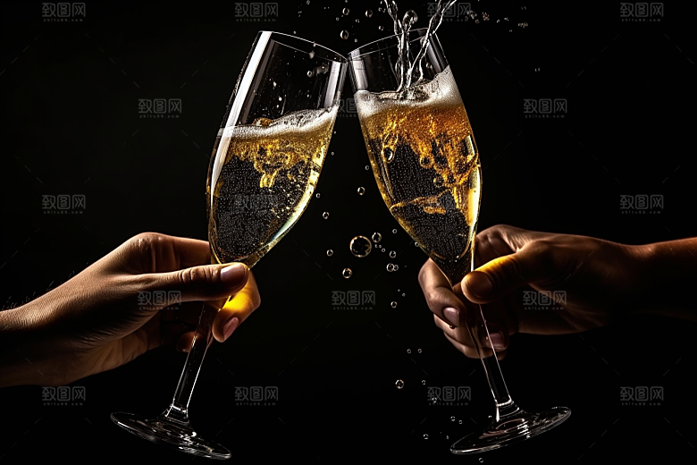 美酒酒瓶品酒摄影图