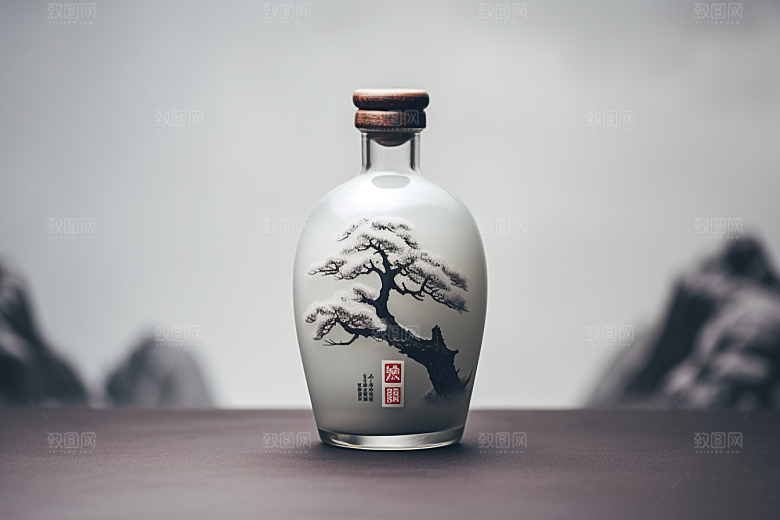 美酒酒器品酒摄影图