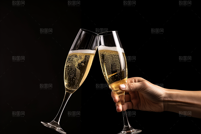 美酒酒具酒瓶摄影图