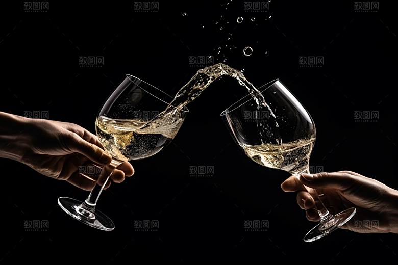 美酒酒器酒具摄影图