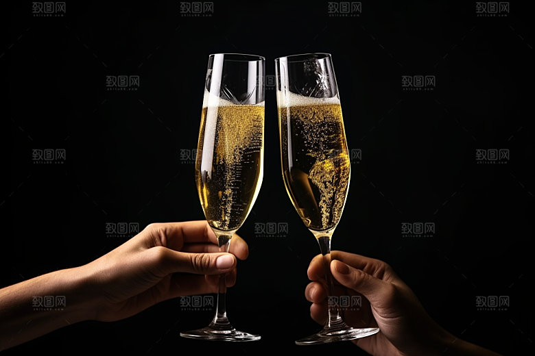 美酒品酒酒具摄影图