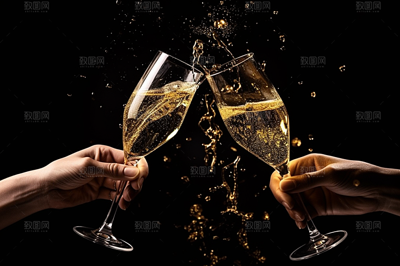 美酒品酒酒瓶摄影图