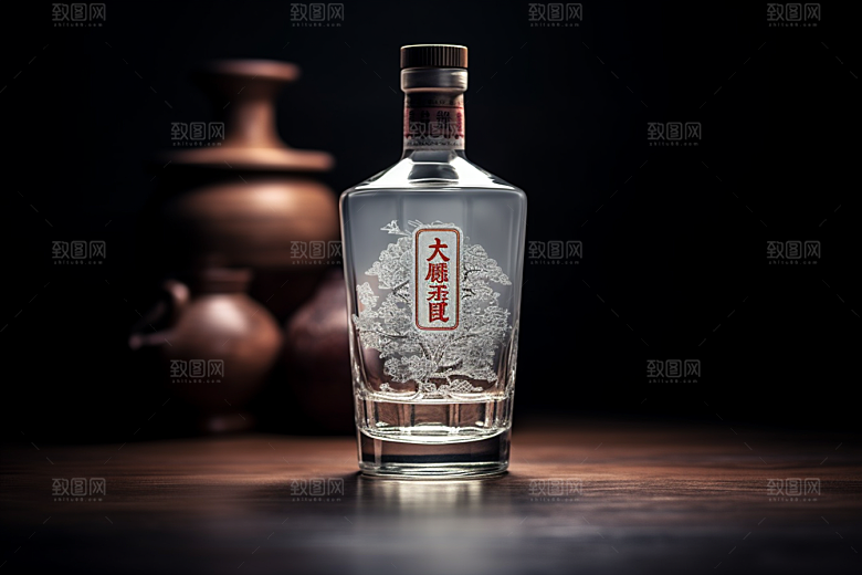 美酒酒器酒杯摄影图