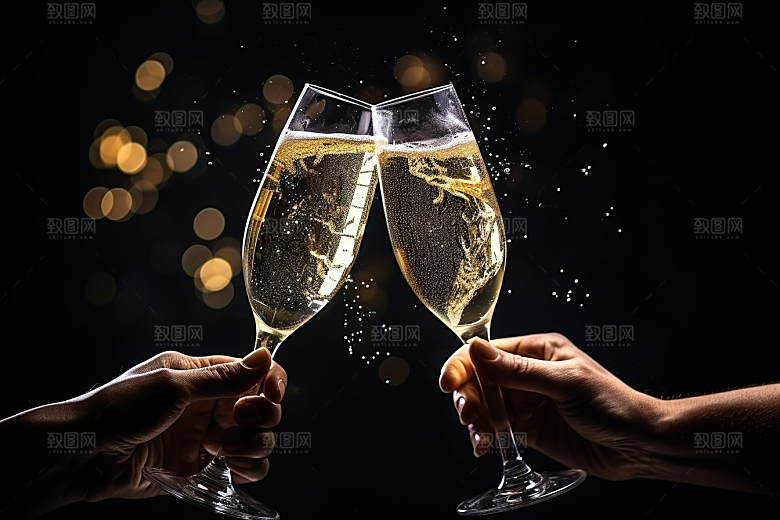 美酒品酒精致摄影图