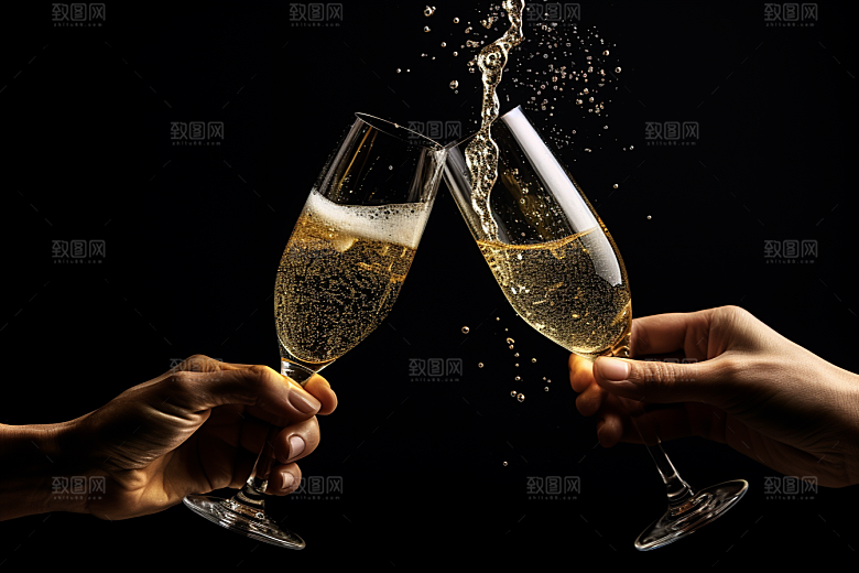 美酒品酒酒器摄影图