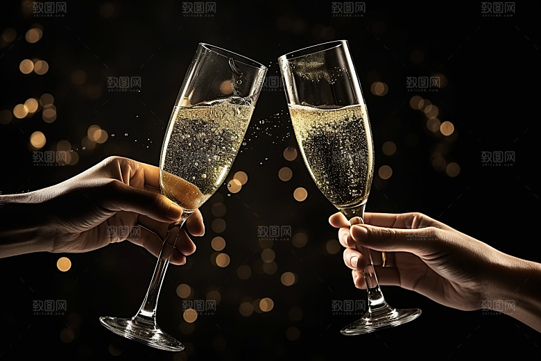 美酒酒瓶畅饮摄影图