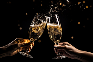 美酒品酒高清摄影图
