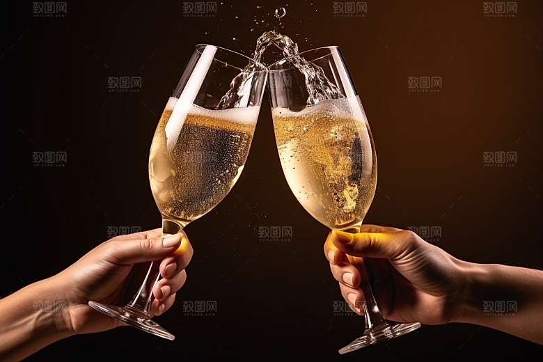 美酒精致酒瓶摄影图