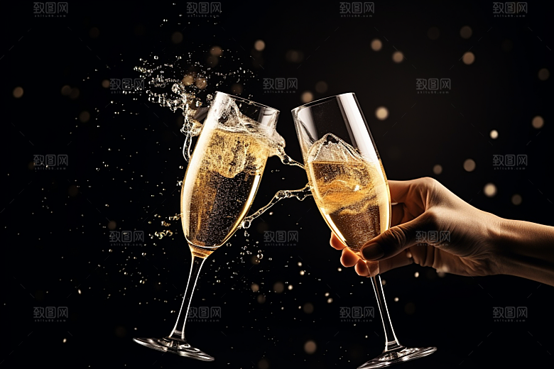 美酒品酒酒瓶摄影图