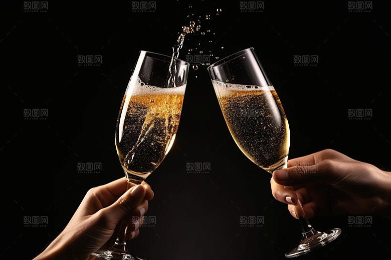 美酒品酒精致摄影图