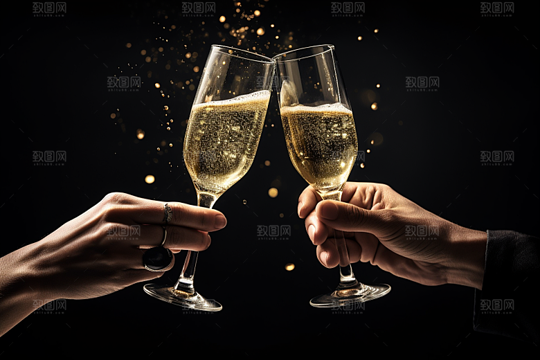 美酒酒器饮品摄影图