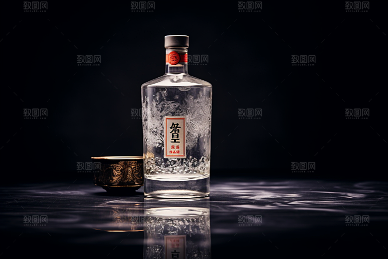 美酒酒器酒杯摄影图
