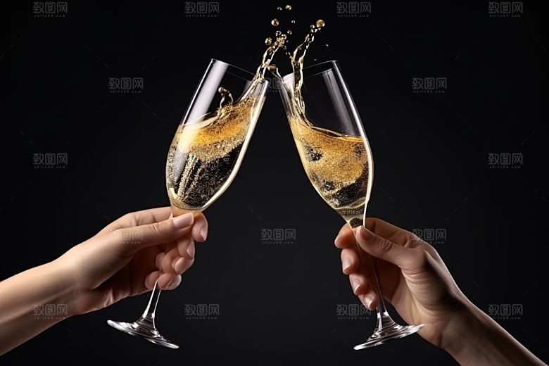 美酒精致品酒摄影图