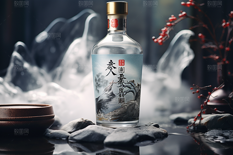 美酒酒具酒器摄影图