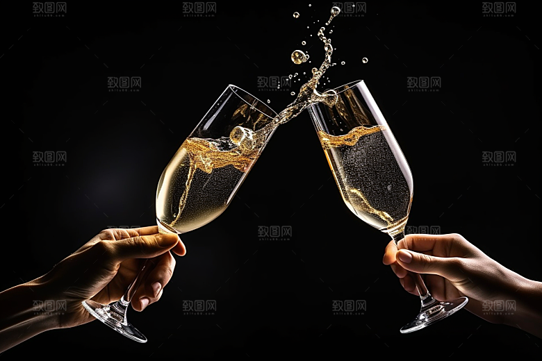美酒酒器高清摄影图