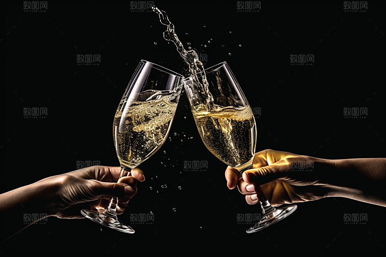 美酒品酒酒瓶摄影图